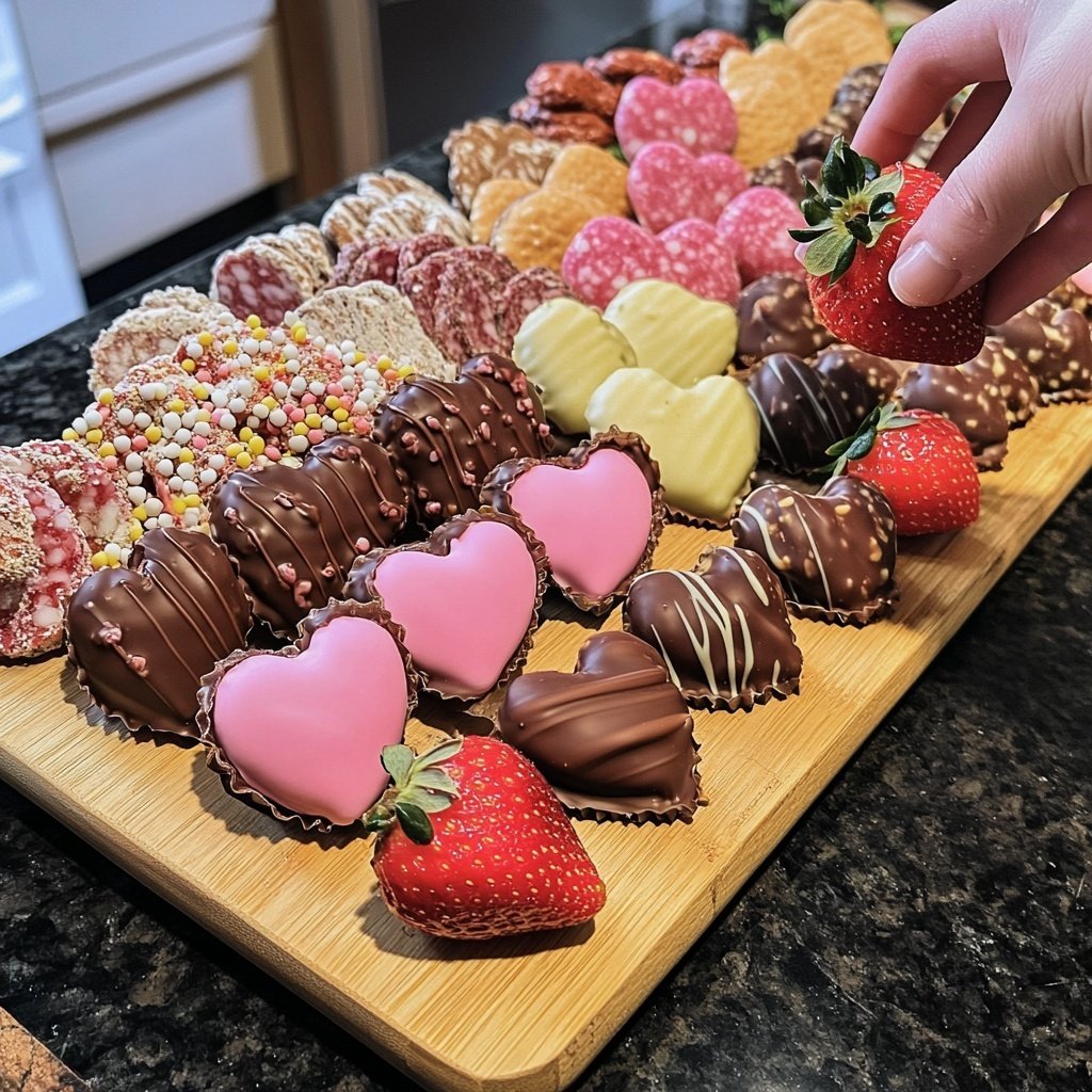 Valentines Charcuterie Board Dessert Style