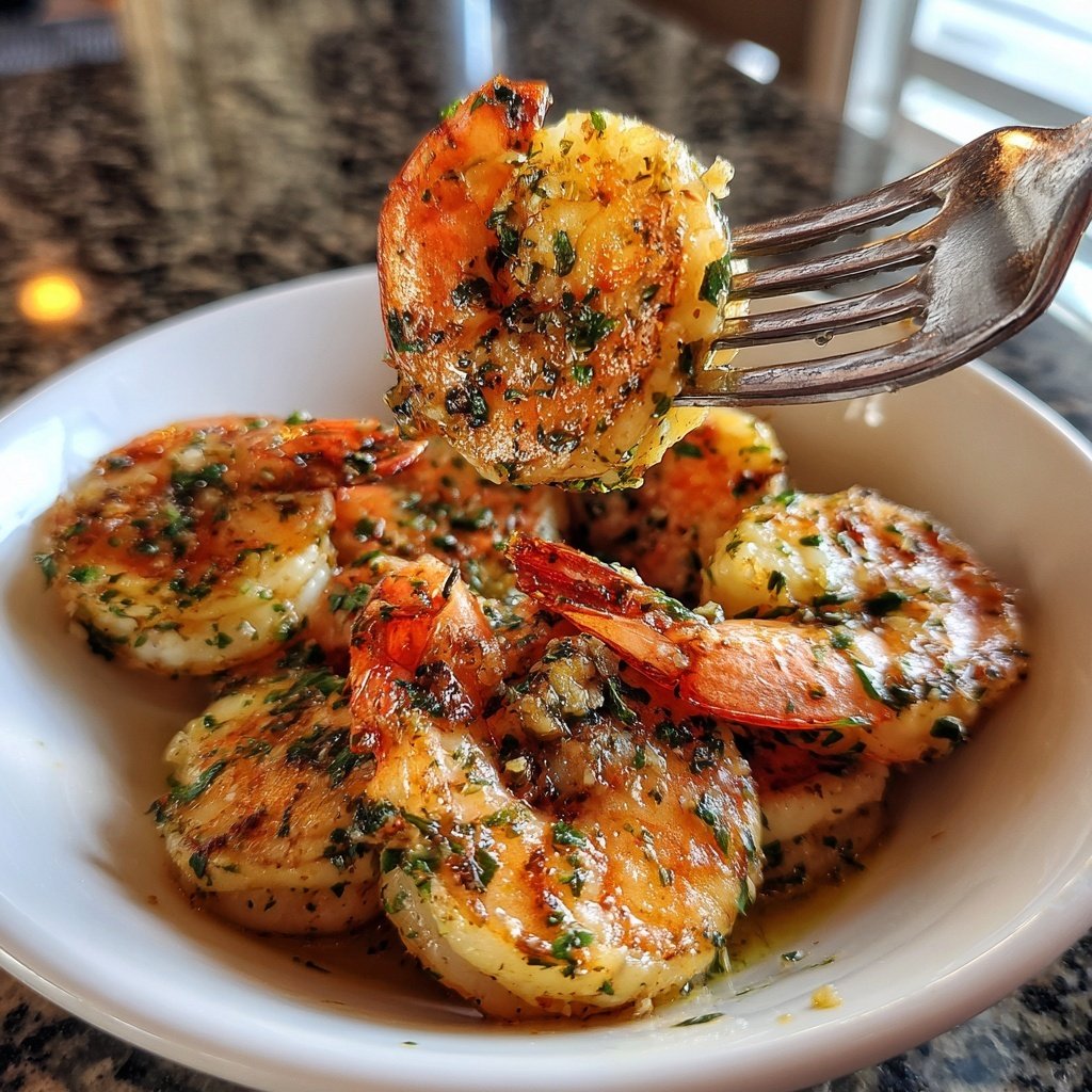 Garlic Butter Shrimp with White Wine
